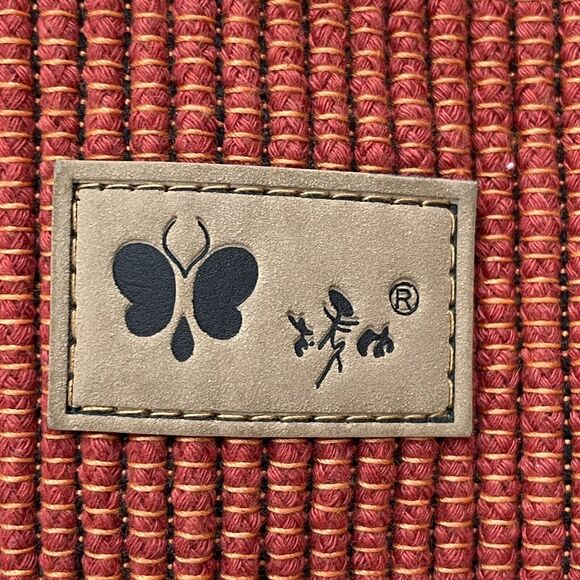 Unique Shoulder Bag Women's Brown Tan Orange Hand Bag 19" x 10" x 2.5" New - Picture 8 of 13